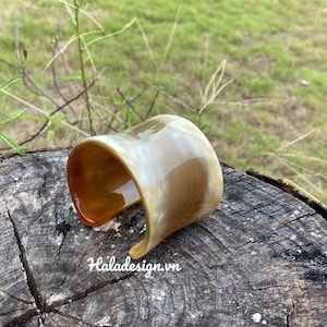 Buffalo Horn Cuff, Gladiator Horn Cuff , Buffalo Horn Bracelet, Wide Horn Cuff, Horn Jewelry, Boho Cuff