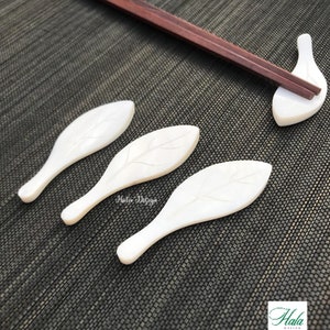 Seashell Leaf Chopstick rest, Hashioki Chopsticks rest, Chopstick rest set, Japanese chopstick rest ,Chopstick ans rest set