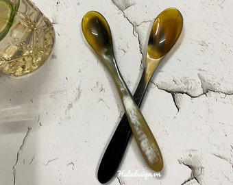 Custom Horn Spoon, Buffalo Horn Scoop,Horn Cutlery, Horn tea Caddy Spoon , Caddy Spoon , Spice Spoon, Salt Cellar