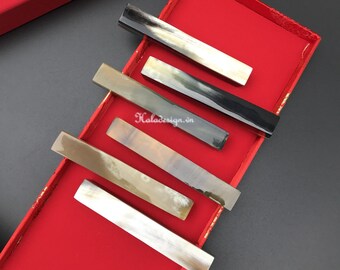 Clearance Sale: Long Buffalo Horn Bar Chopstick rest 10cm in Length , Hashioki Chopsticks rest, Chopstick rest set, Japanese chopstick rest