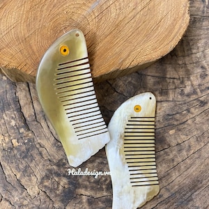 Büffel Horn Fisch Form Kawaii Kamm, Taschenkamm, Haar Accessoire, Horn Kamm, Anti statische Kamm, Brautjungfer Geschenk, Fische Geschenk