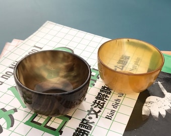 Buffalo Horn Tiny Bowls  , Prep bowl, Sauce cup, Pinch bowl, Ring bearer dish, Modern rings holder, One bite plate, Gifts for foodies