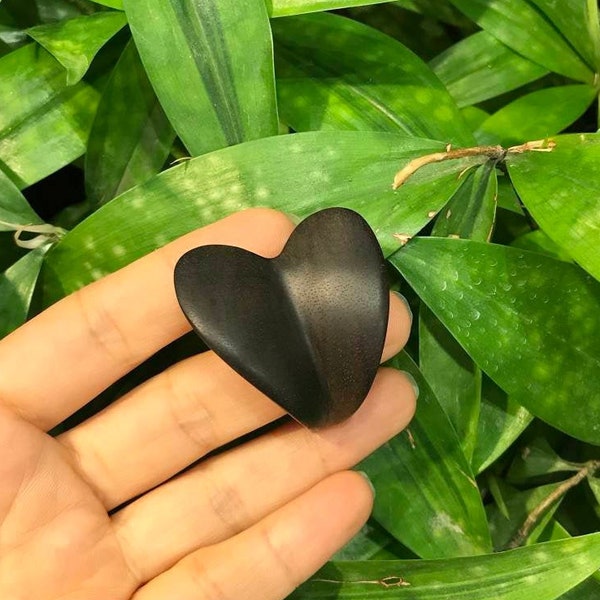 Handmade Ebony Heart Chunky Widebang Ring, Wooden Ring, Oversized Ring , Chunky ring , Wideband Ring , Gift for her