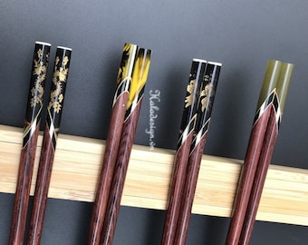 Assorted Personalized Japanese rosewood chopstick , Rosewood chopstick , Japanese chopsticks , Engraving Chopsticks , Custom Wedding favors