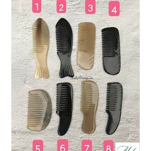 Assorted Buffalo horn comb,Horn Pocket Comb, Beard Comb ,Groomsmen Gifts, Tiny Comb, Grooming Comb, Hair Comb, Personalized comb