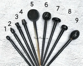 Clearance sale: Horn Hair Stick , Anti Static Hair Accessories,  Horn Carving Natural Buffalo Horn Hair Pin , Buffalo Horn Hair Ornament