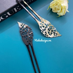 Horn Hand Carving Hair Stick, French Hairpin, Horn Hair Stick, Hair Accessories for Woman , Natural Buffalo Horn Hair Pin