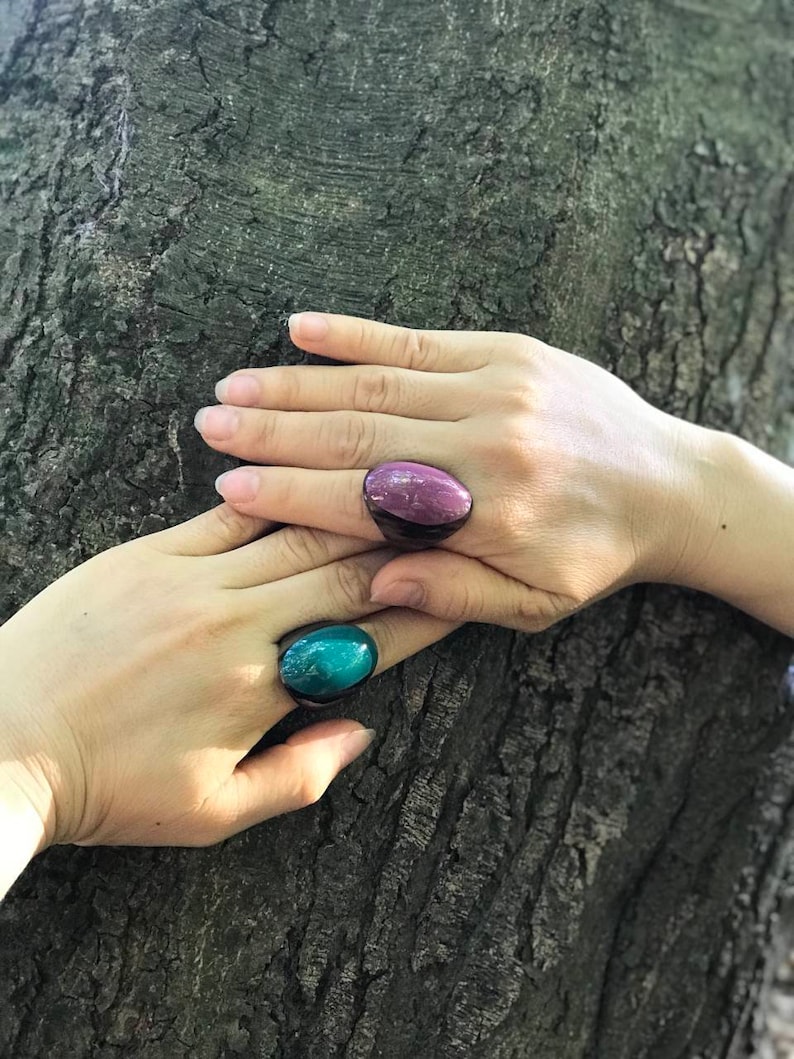 Gift for her Chunky ring Boho Ring Buffalo Horn Ring Horn Chunky Ring Buffalo Horn Jewelry Handmade ring