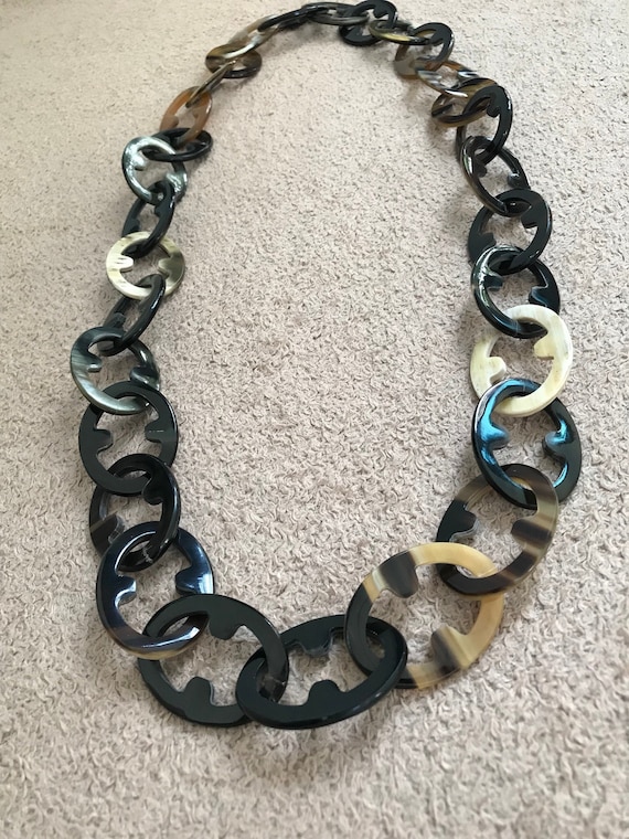 Horn store link necklace