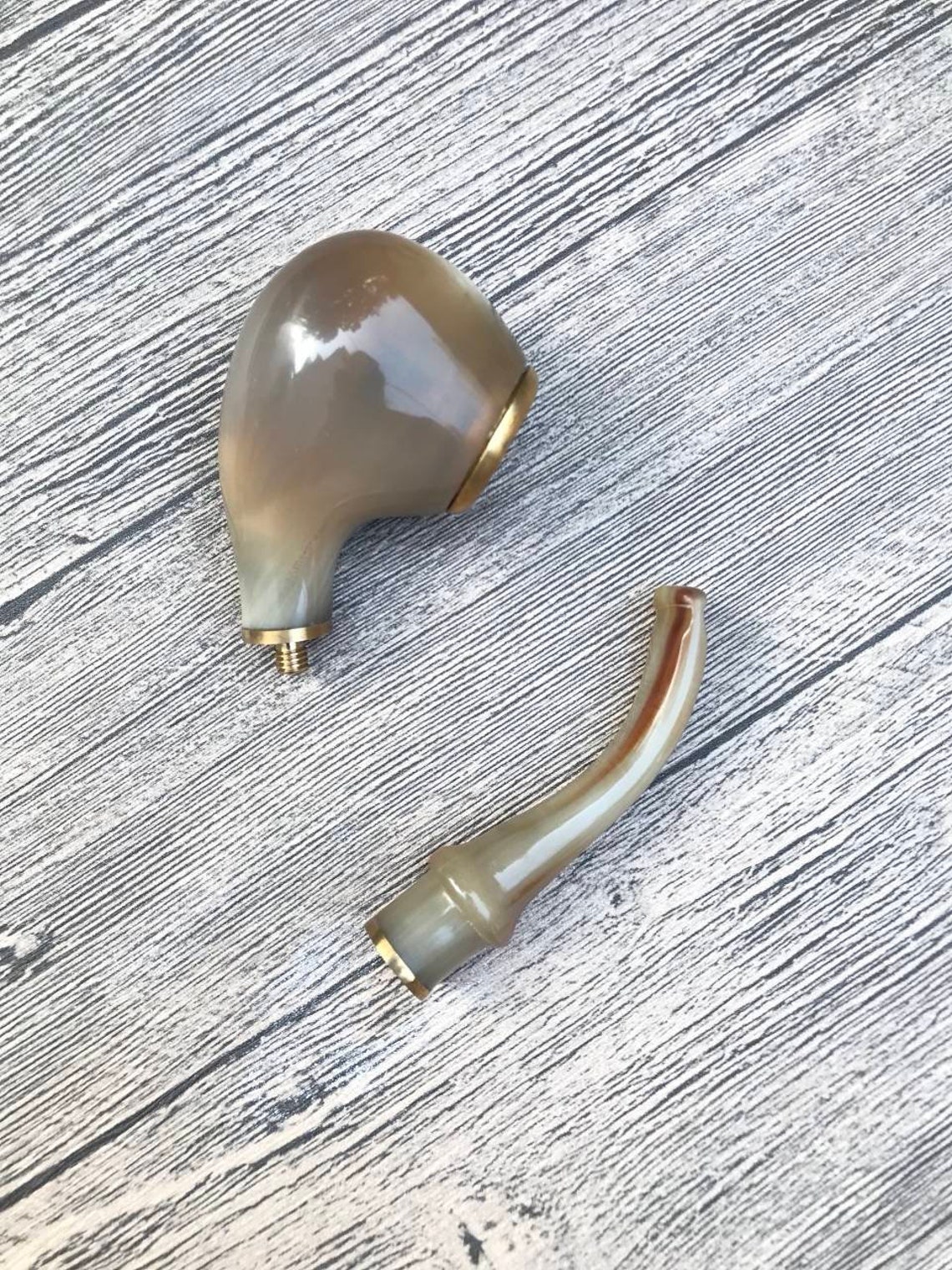 Tobacco Horn Pipe Horn Smoking Piper Buffalo Horn Pipe Etsy