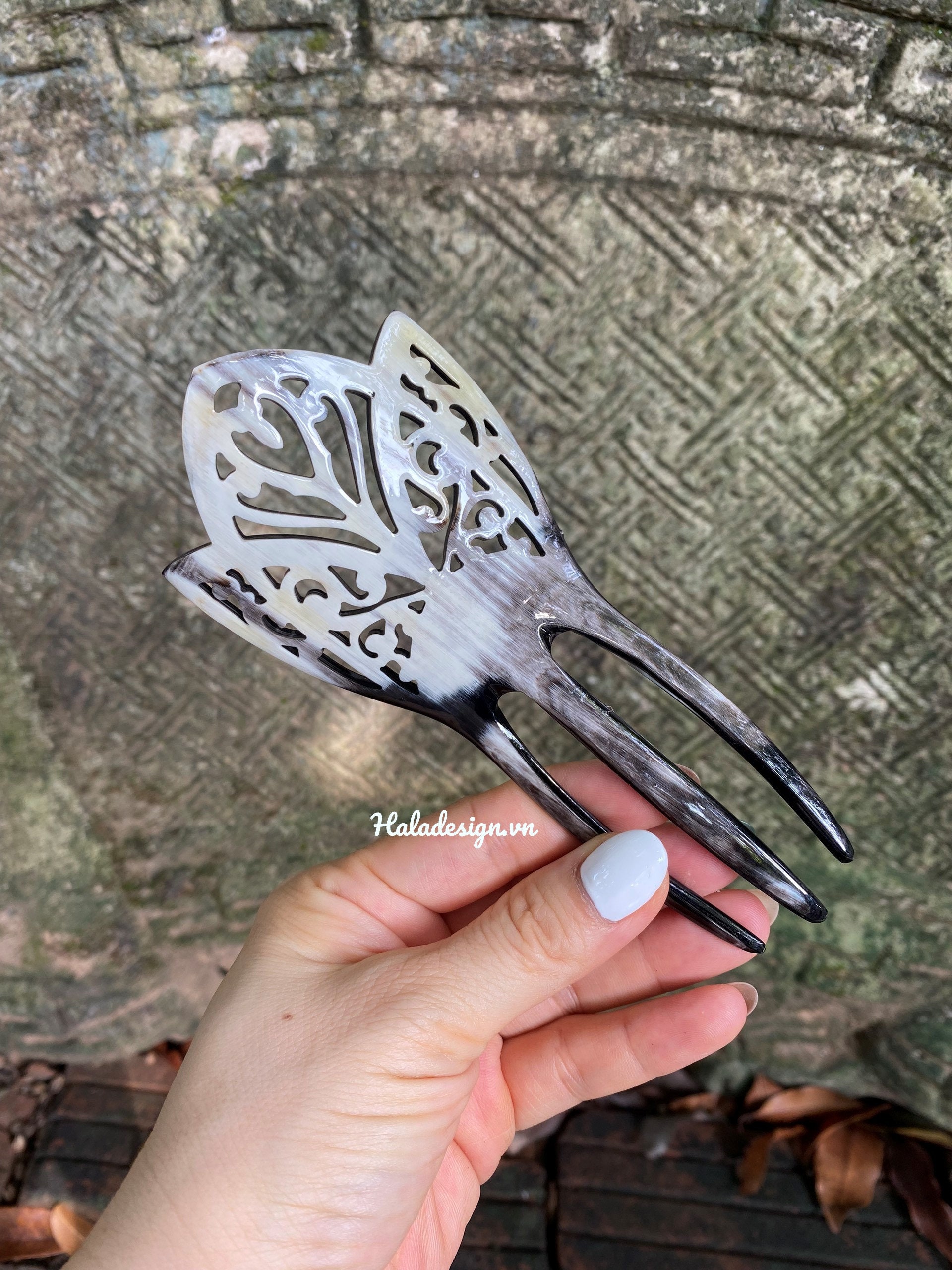 Spanish Mantilla Art Nouveau Hair Comb, 4 Prong Hair Com 