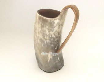 Personalized Viking Drinking Horn Cup, Ox Horn Tankard, Medevial Mug, Drinking Beer Mug, Horn Mug, Horn Tankard , Custom Gifts For Men