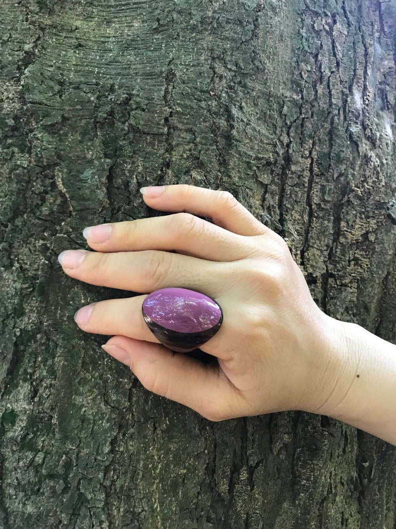 Gift for her Chunky ring Boho Ring Buffalo Horn Ring Horn Chunky Ring Buffalo Horn Jewelry Handmade ring