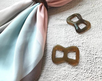 Buffalo horn Scarf Ring for silk and Chiffon Scarf - Scarf Ring , Buffalo horn  scarf ring, Horn Scarf Slide, Scarf Ring, Scarf Acc