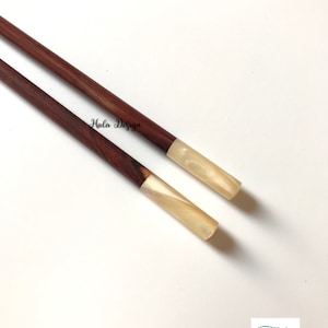 Handmade rosewood chopsticks with golden sea snail tip and  rest, Wooden chopsticks,Handmade chopsticks , Rosewood Chopsticks