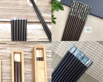 Personalized Japanese rosewood chopstick , Rosewood chopstick , Japanese chopsticks , Engraving Chopsticks , Wedding favors