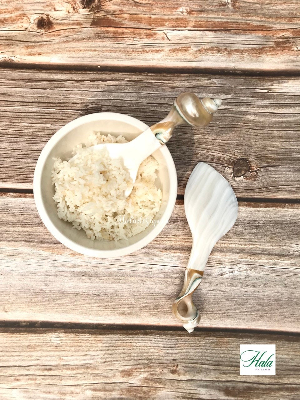 Sea Shell Non Stick Rice Paddle Spoon , Rice Spoon, Big Potato Serving ...