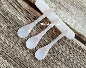 Cuchara de caviar de nácar personalizada, pequeña, 5,5 cm, personalizada, grabada