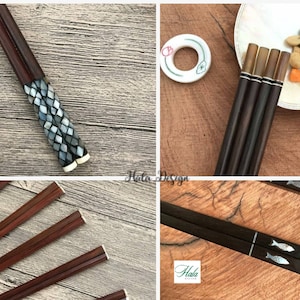 Palillo de palisandro japonés personalizado, Palillo de paliandro de rosa, Palillos japoneses, Palillos de grabado, Favores de boda