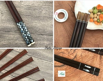 Personalized Japanese rosewood chopstick , Rosewood chopstick , Japanese chopsticks , Engraving Chopsticks , Wedding favors