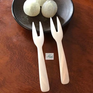 Seashell 2-Prongs Fork , Deli Fork , Fruits Picks, Tableware Appetizers, Pastry Salad Seafood Picks ,Two Prong Forks, Bistro Cocktail Forks