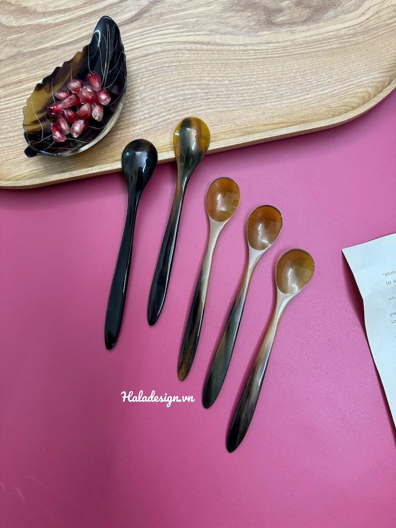 Personalized Horn Spoon, Custom Spoon, Buffalo Horn Scoop,horn Cutlery ...