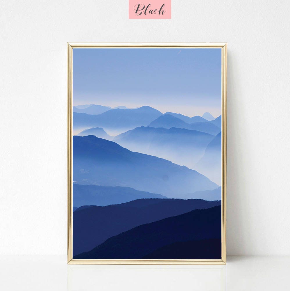 Mountain print mountain poster mountain photo landscape Etsy
