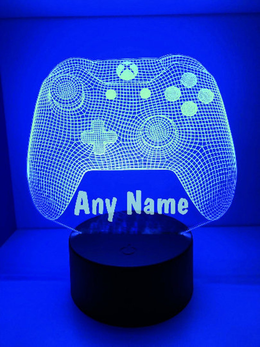 Personalised 3D LED App Controlled Multi Colour Gamer Gaming Game