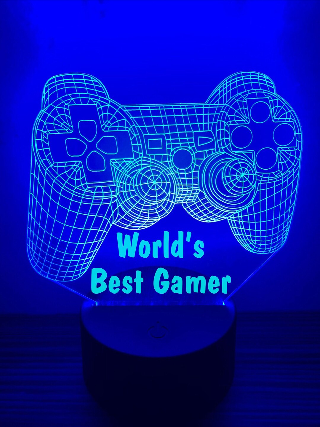 LED Neon Multi Colour Gaming Controller Night Light Sign World's Best
