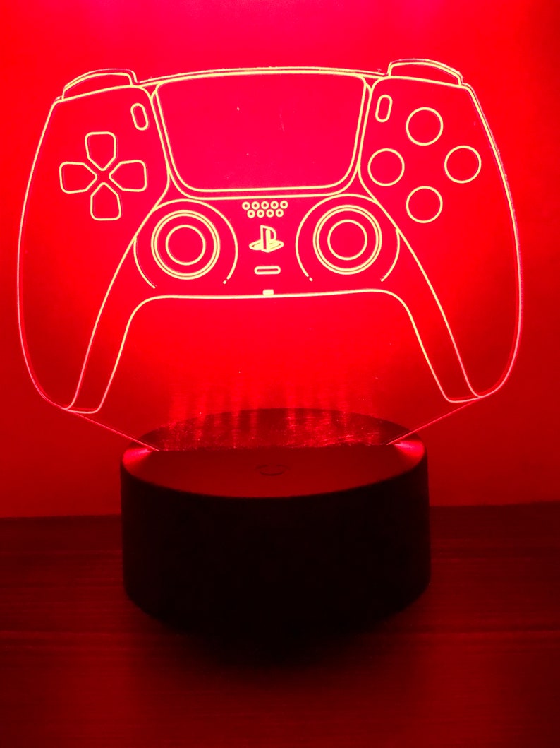 LED Multi Colour Game Controller Night Light Sign Ideal Gift Etsy