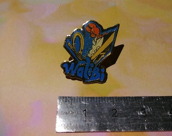 PIN enamel pin vintage Walibi Kangaroo in roller coaster amusement park