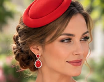 Pillbox Hat Base: Faux Wool Fascinator for DIY Millinery  Custom colours