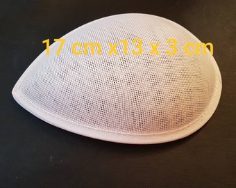 Hat Base Fascinator Hat Form for DIY Hat Millinery Supply Teardrop Shape 17cm long Sinamay hat Base for DIY Hat Projects Millinery Supply