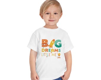 Big Dreams Little Me Toddler Tee | Rocket and Characters Kids Shirt