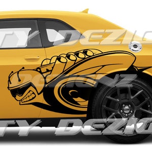 F0R Scat Pack CHALLENGER or CHARGER Bee Huge Decals Cast Vinyl Custom Honeycomb Graphics KlT Mopar