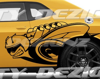 F0R Scat Pack CHALLENGER or CHARGER Bee Huge Decals Cast Vinyl Custom Honeycomb Graphics KlT Mopar