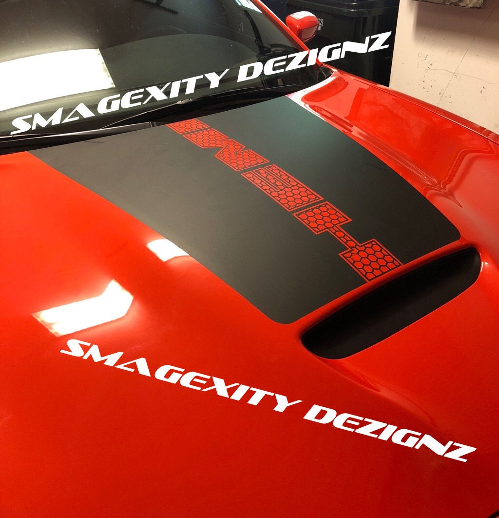 Custom Hood Decal Graphics Vinyl CHARGER SRT Bee Etsy