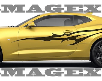 CUSTOM Tribal Decals Graphics Vinyl 2017  2018  Stripes Camaro SS RS 2016 Z28 Chevrolet KlT