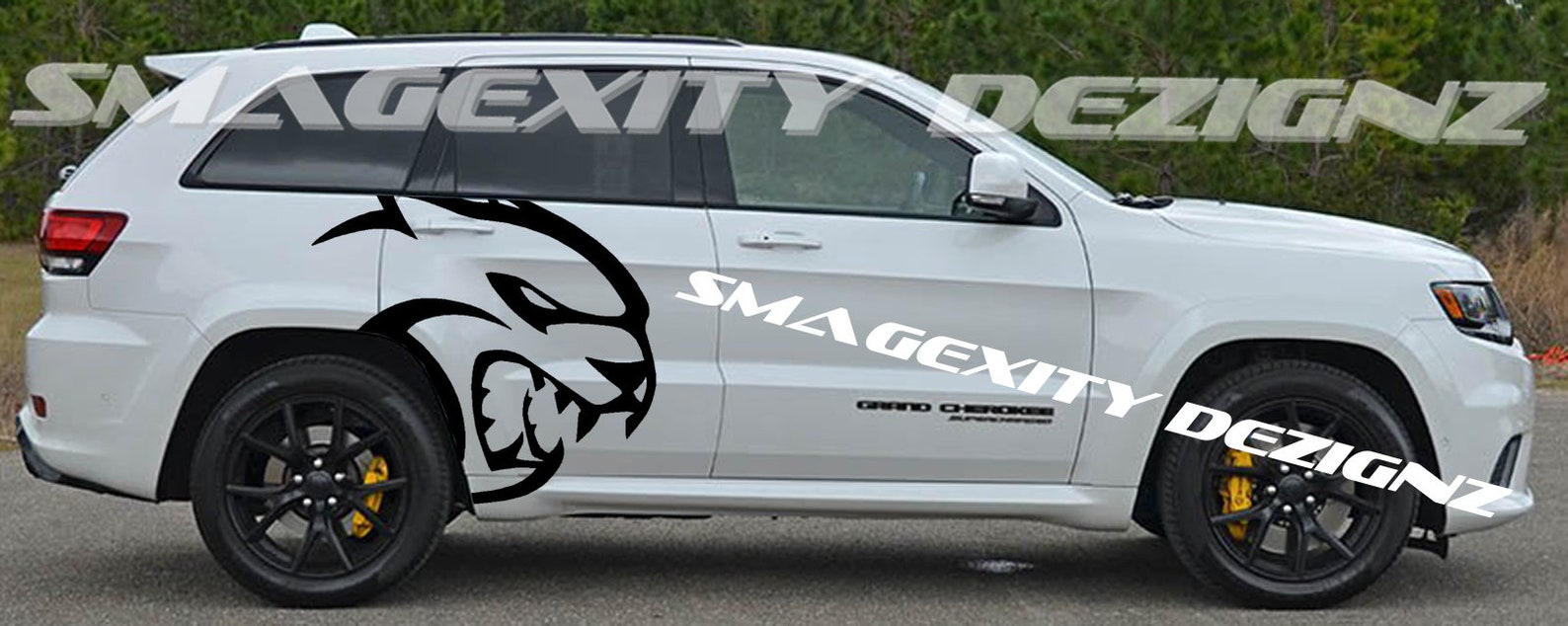 Trackhawk Hellcat Decal for Grand Cherokee Jeep Graphics Vinyl Etsy