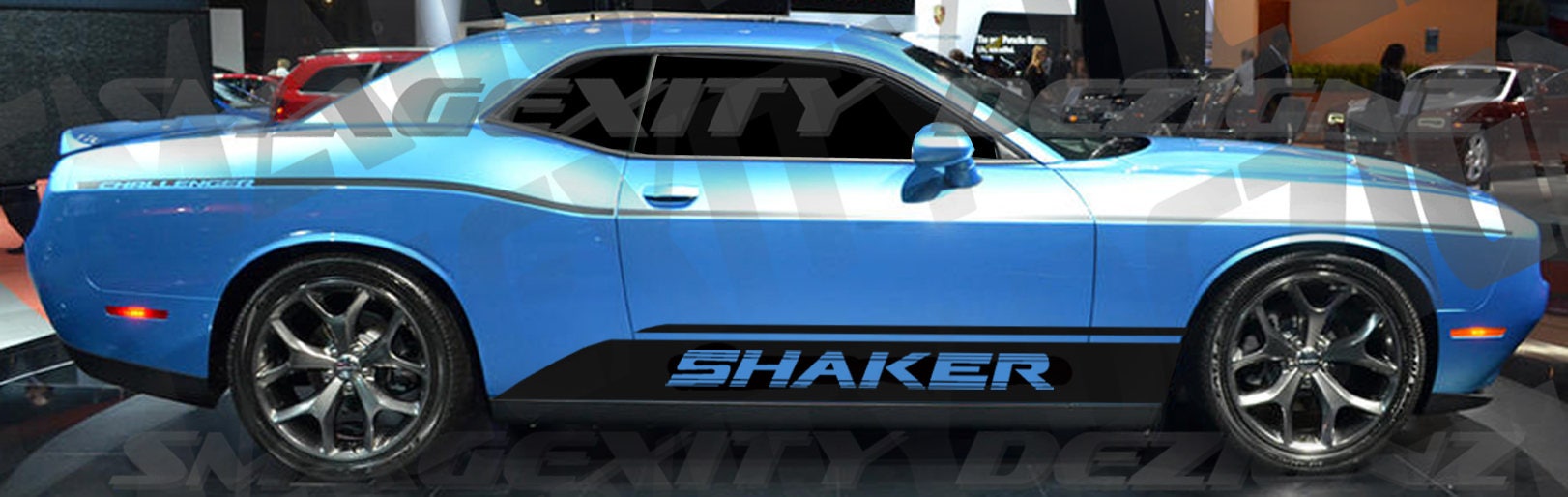 Custom SHAKER Decals Graphics Vinyl Stripes CHALLENGER mopar Etsy