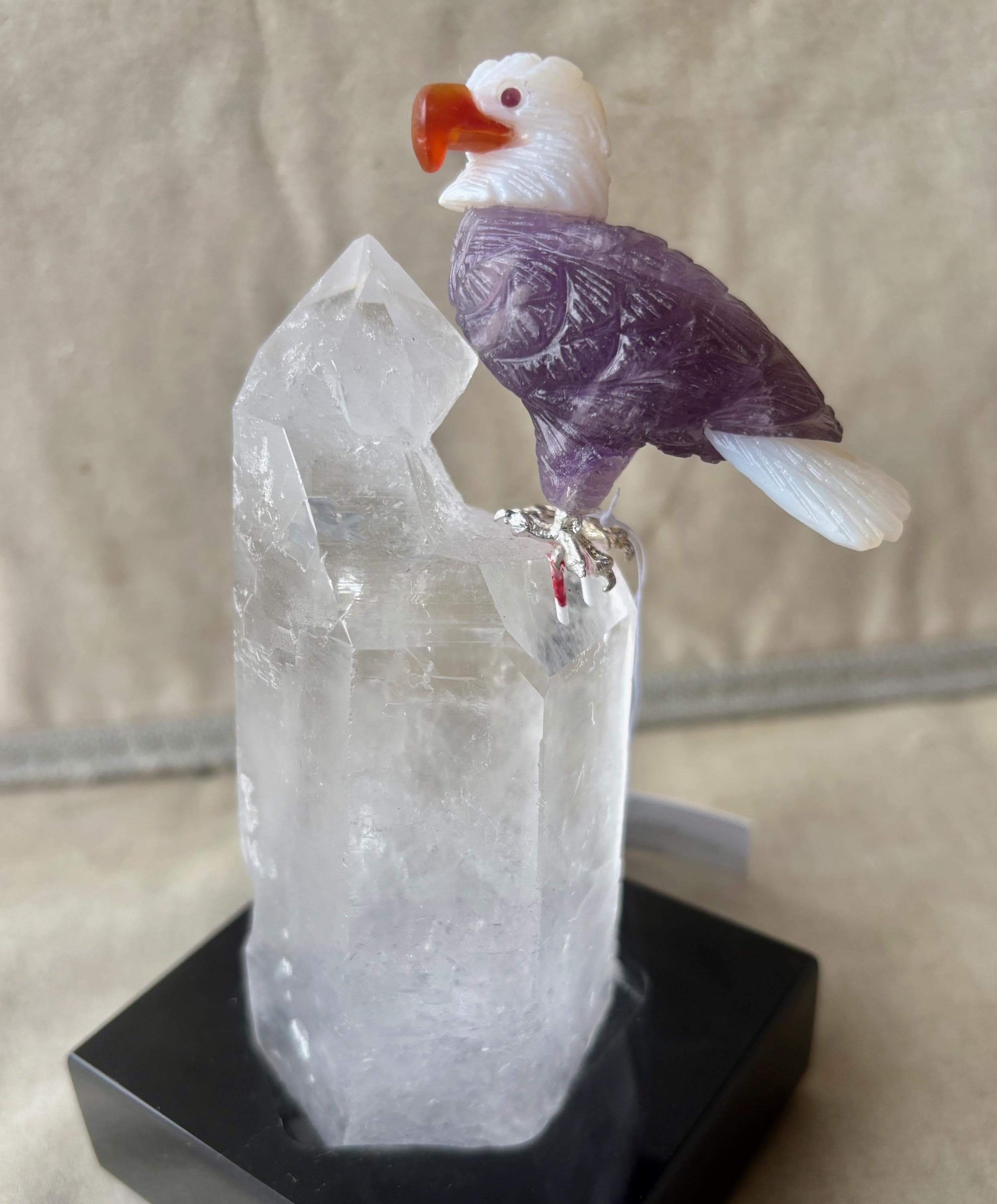 Crystal Eagle Figurine - Etsy