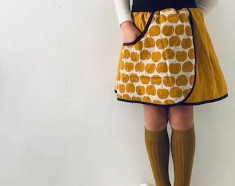 Wrap skirt apple yellow