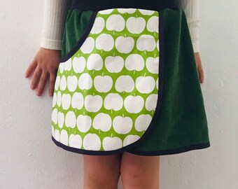 Wrap skirt green apple