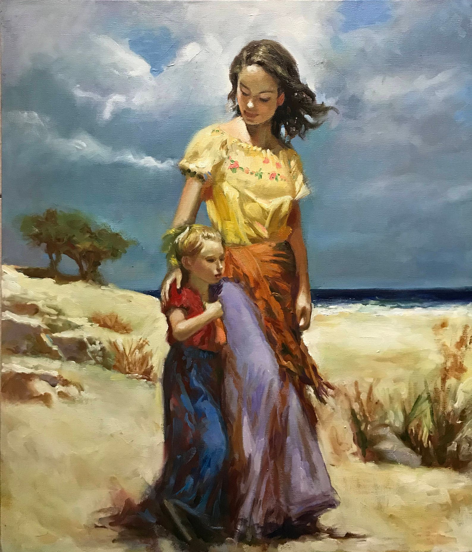 Handpainted Reproduction Pino Daeni Oil Painting Etsy