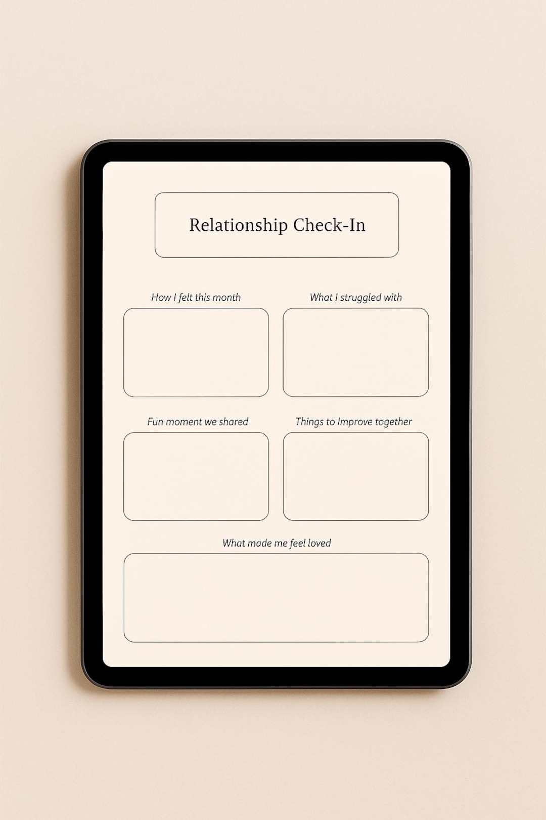 Relationship Checklist.pdf Relationship Check-in Printable – Couples Monthly Journal for ...