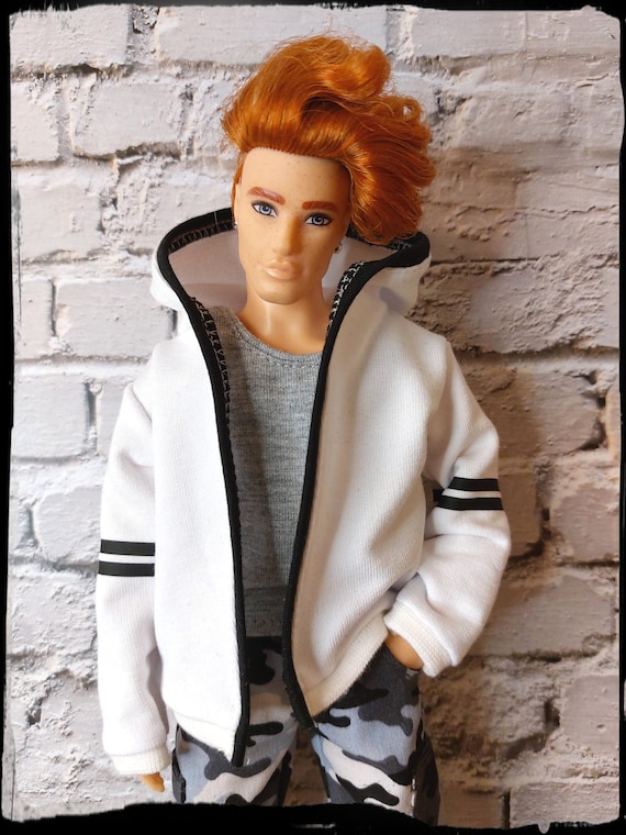 Ken Doll Clothes Doll Daily Wear Casual Suit Sweatshirt Pants Suit