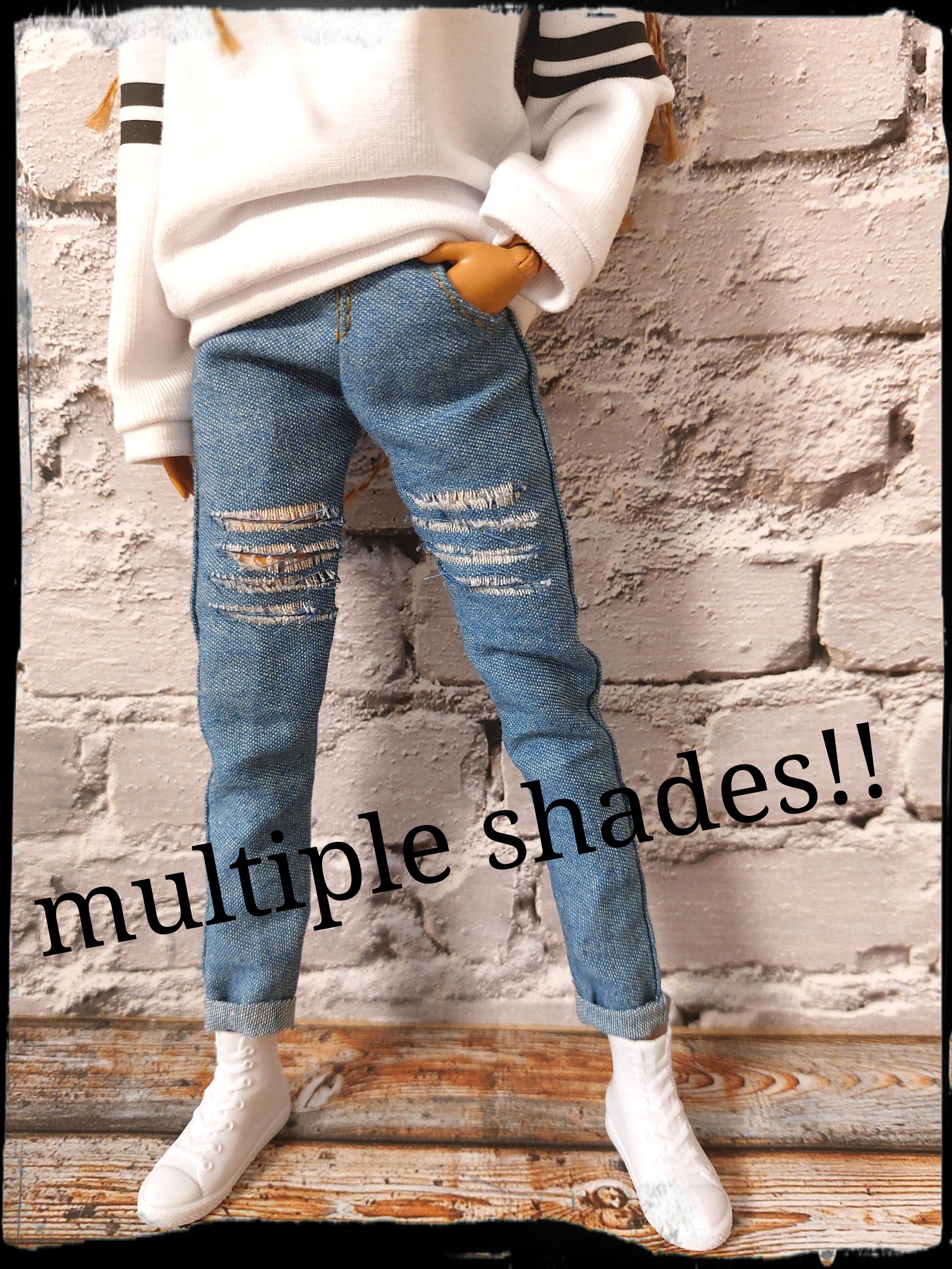 Pantaloni Strappati Jeans Uomo Strani Jeans Strappati Italia