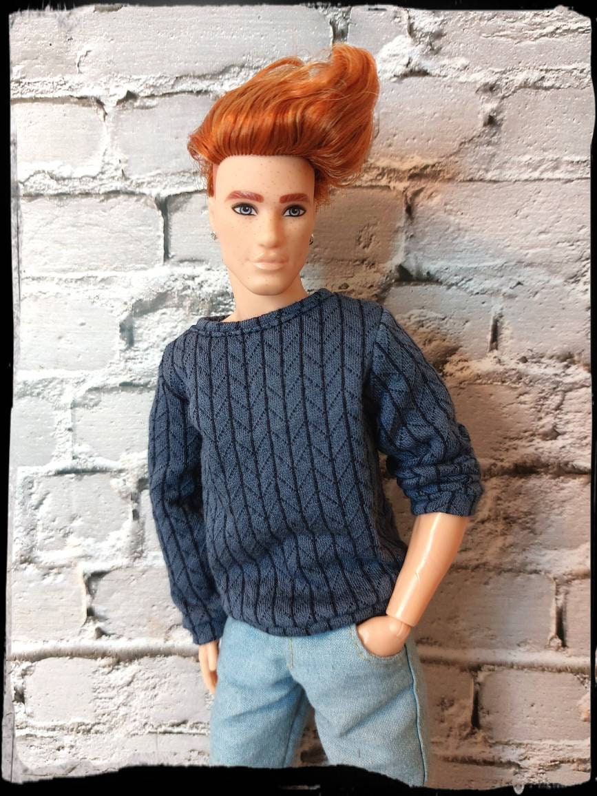 High Quality Male Outfit For 1/6 Ken Doll Clothes Sweater Pants