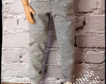 Handgemaakte poppenjoggingbroek schaal 1/6: past op originele en buff mannelijke poppen