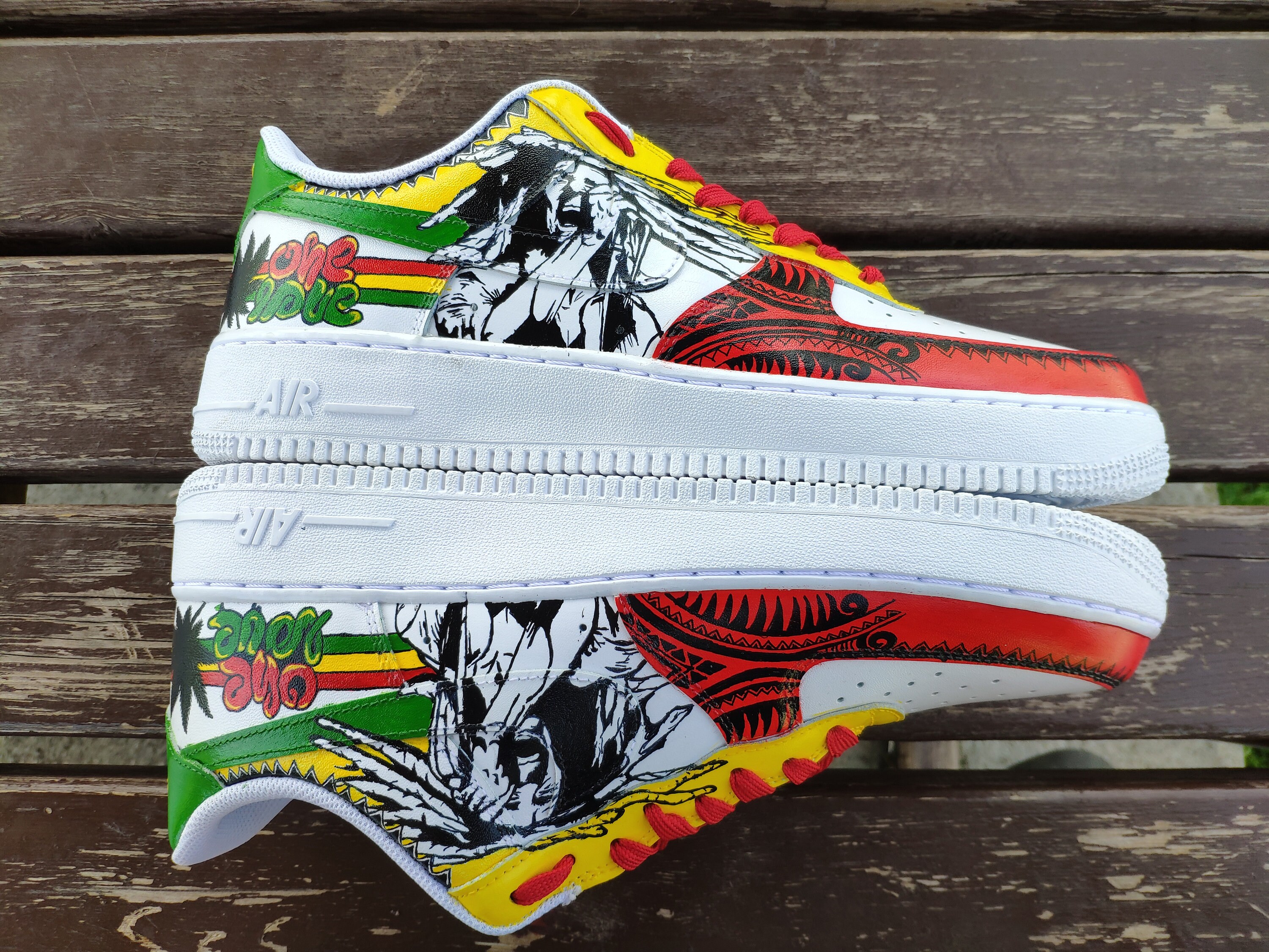 Custom Bob Marley Nike Air Force 1 